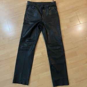 Genuine Leather 4 pocket pants. Size 32x34